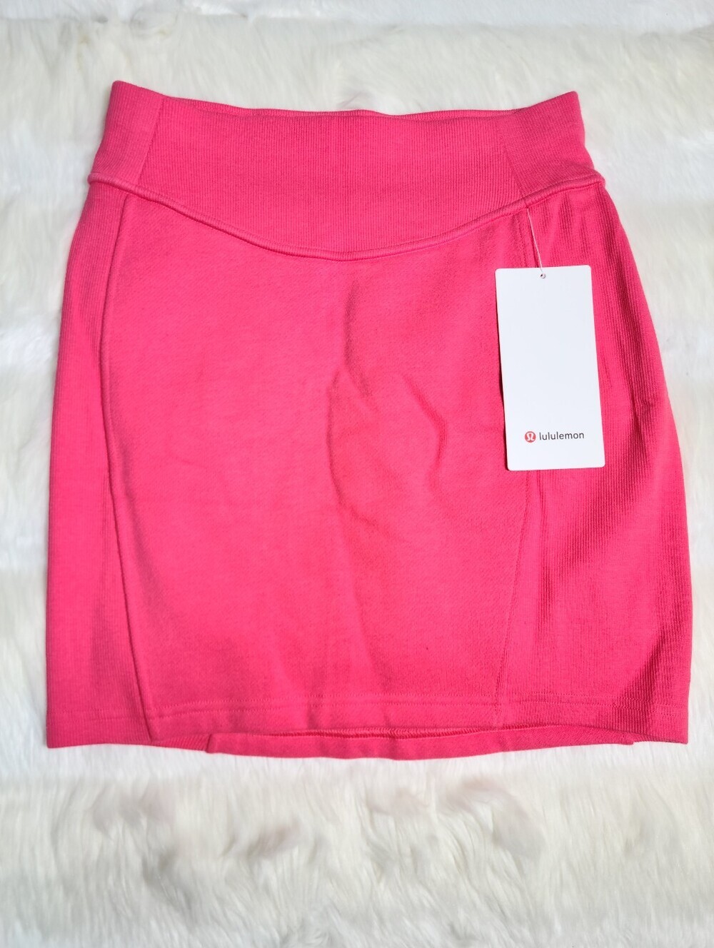 Lululemon Scuba High Rise Mini Skirt Pink Glaze Women Size XS NEW